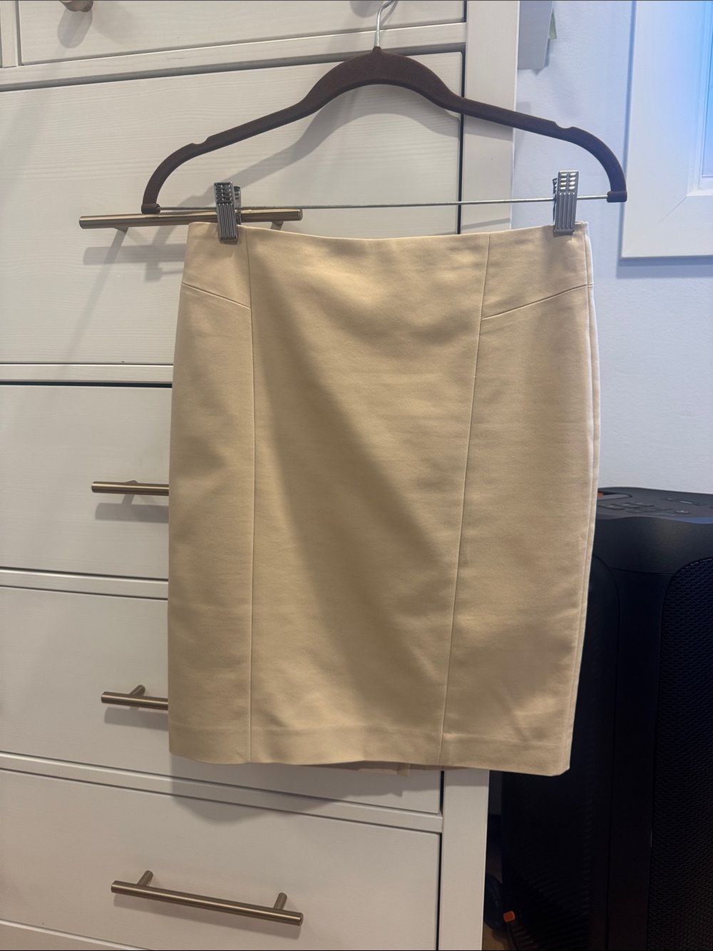 Ann Taylor Beige Pencil Skirt